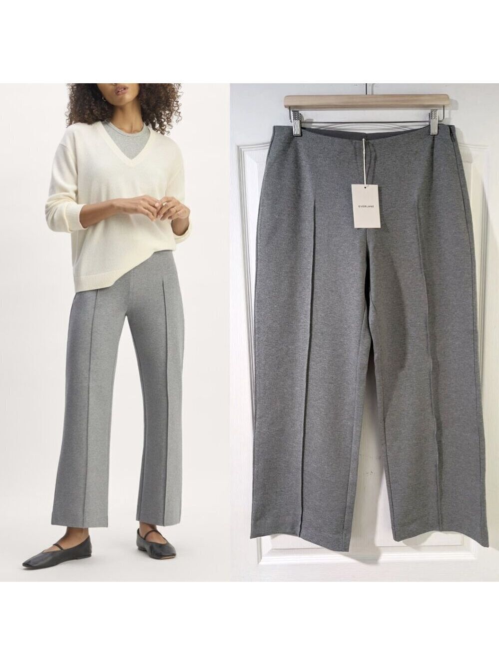 Everlane | The Dream Trouser in Heather Grey (Large)